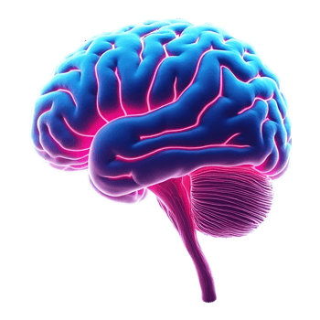 Electric Brain AI Concept Royalty-Free Digital Artwork for Innovation png