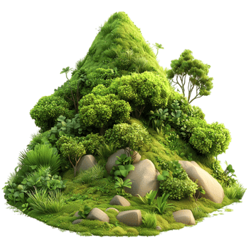 Serene bonsai tree vibrant branches placed beside a mossy fountain, blending naturalistry peaceful indoor elegance. png