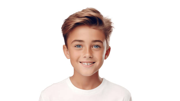 Handsome Smiling Boy Isolated at Transparent Background png