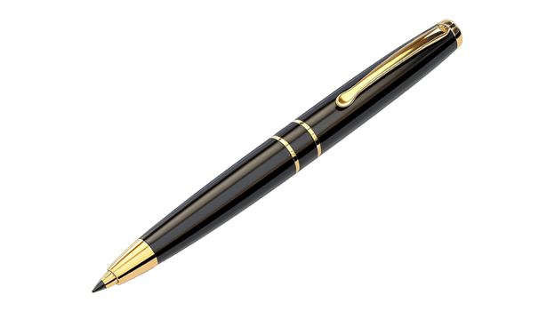 Elegant Pen Isolated on Transparent Background. Writing, Office, Stationery png