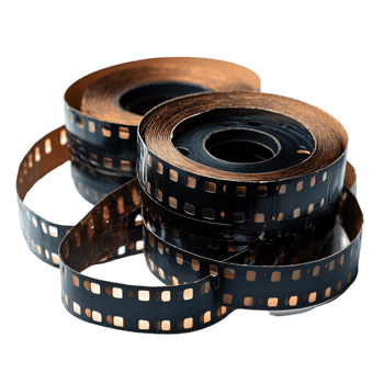 Old film reels vintage movie memories nostalgia png