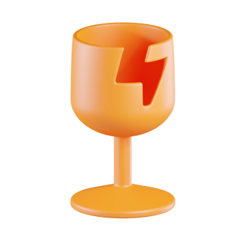 Fragile Sign 3D Icon Illustration png