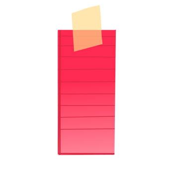 Colorful Notepad Illustration png