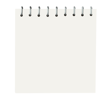 Blank Spiral Notebook Page png