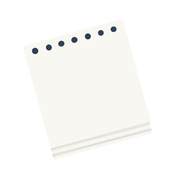 Blank Notepad with Spiral Binding png