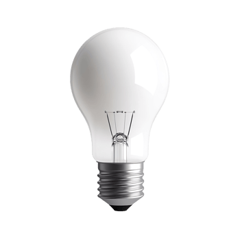 Modern LED Lightbulb Design isolated on transparent background png