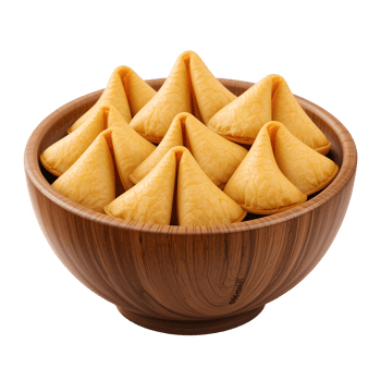 Bowl of Fortune Cookies to Bring Luck and Inspiration png
