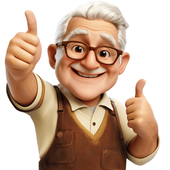 Kindhearted elderly man warm eyes round glasses smiles gently, radiating wisdom, happiness, the graceful charm of aging. png