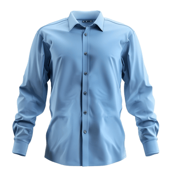 A Classic Light Blue Men's Long Sleeve Dress Shirt Perfect for Business or Casual Wear png