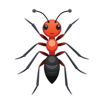 Charming Ant Illustration For Childrens Projects vector