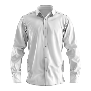 Classic Long Sleeve ButtonDown Dress Shirt Mockup Template for Men png