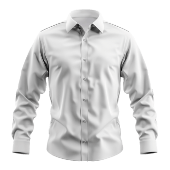 Long Sleeve White Dress Shirt Mockup for Branding and Design png