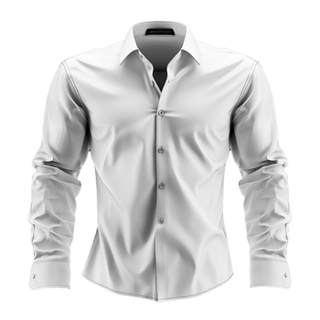 Classic Men's Long Sleeve Dress Shirt Mockup Design Template png