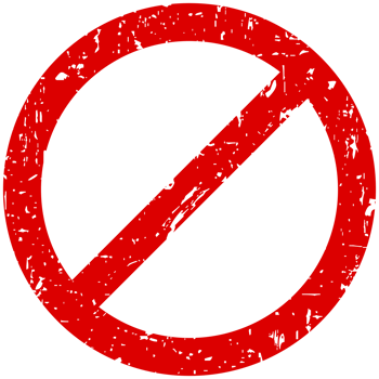 Banned Warning red grunge Circle sign with blank copy space png