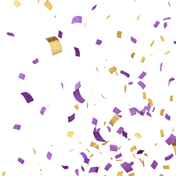 Colorful confetti falls gracefully in joyful celebration creating vibrant atmosphere filled with excitement and happiness png