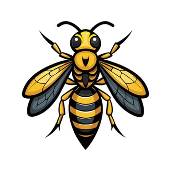 Colorful Hornet for Kids vector