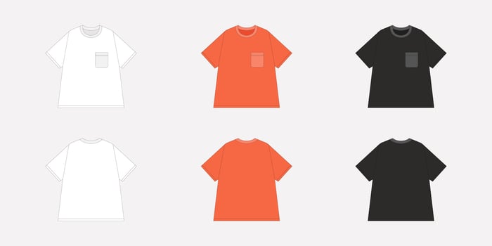 T-shirt mockup template. vector
