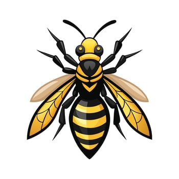 Stylish Hornet Character for Kids vector