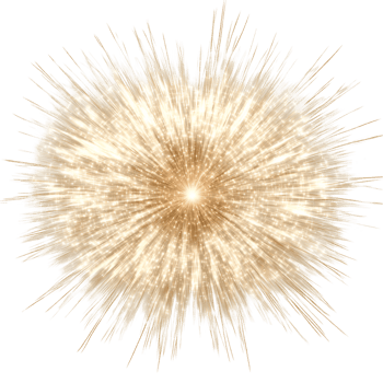 Shining Gold Star Burst Glow Transparent Background png