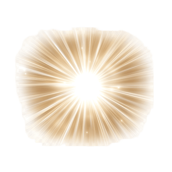 Bright Golden Sparkle Burst Glow Transparent Background png