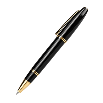 Modern Black Ballpoint Pen Transparent Background png