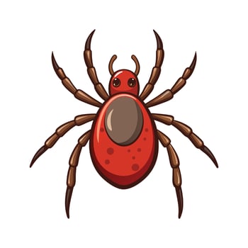 Charming Tick Character for Kids vector