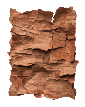 Detailed Close-Up of Textured Natural Bark Surface Showcasing Unique Patterns and Color Variations in Earthy Tones png