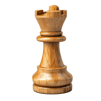 Wooden Chess Queen Piece Isolated on Black Background png