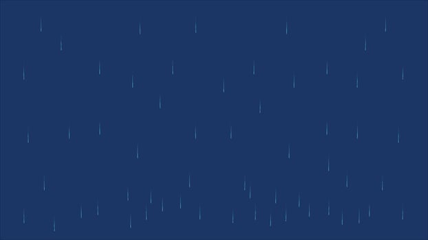 rainy night background with rain drops on a dark blue background vector