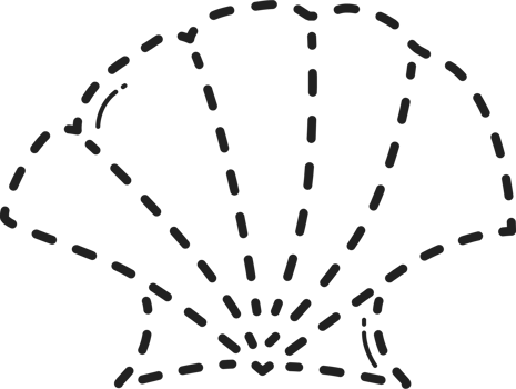 Dot to dot seashell tracing. png