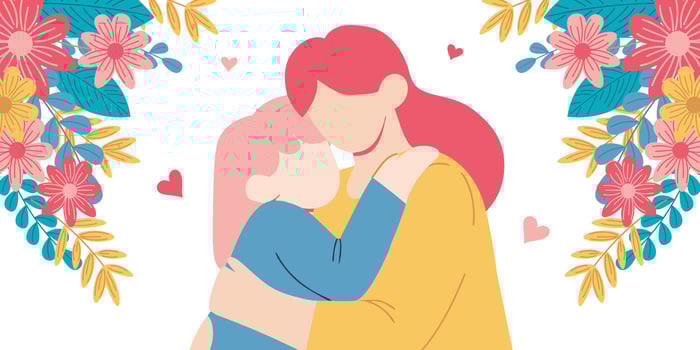 Mother's Day card. International Children's Day. Global Day of Parents. illustration. vector