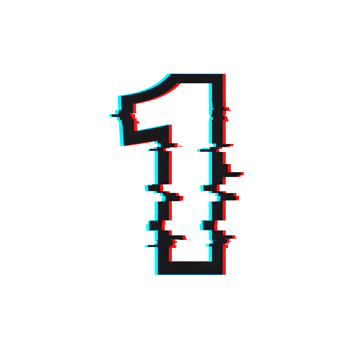 Glitch Effect Number One Digital Distortion Style png
