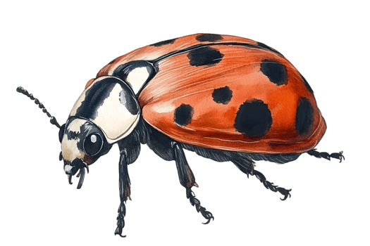 Detailed Illustration Of A Ladybug png