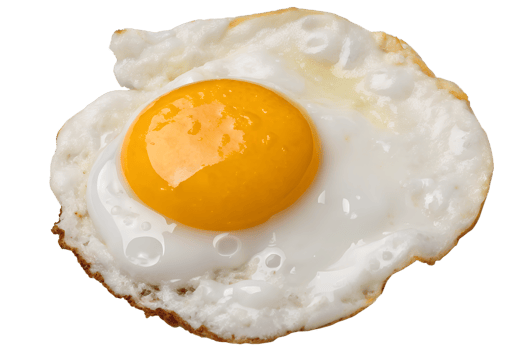 a perfectly cooked fried egg. png