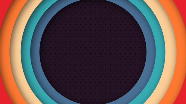 Funky vintage design with bold circles. 70s 80s 60s retro style abstract pattern. Great for backgrounds, digital design, and web graphics. vector