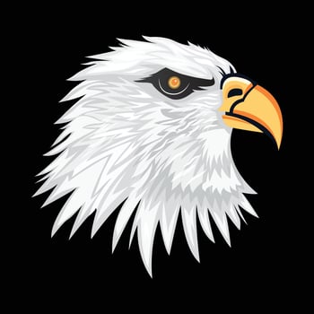 Eagle Head Logo Design . Head of an angry eagle illustration . vector