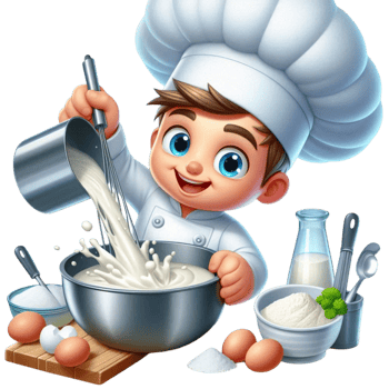 Animated Chef Cooking with Kitchen png