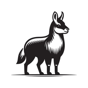 Patagonian Mara Black Silhouette for Promotional Material vector
