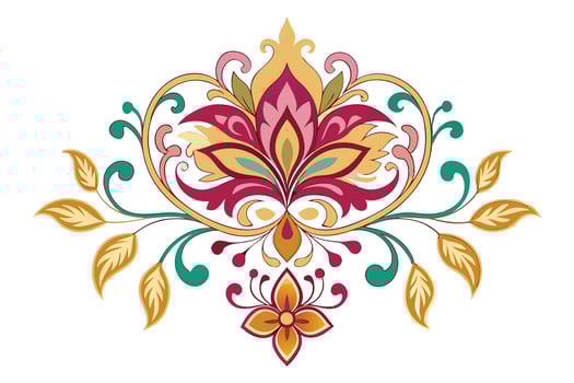 A floral Design in Vibrant Colors vector
