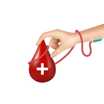 Blood donation concept. Save a life, World Blood Donor Day June 14 vector