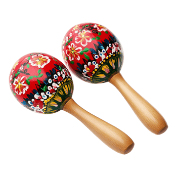 Buy colorful hand painted maracas musical instrument percussion shaker for kids and adults online today png