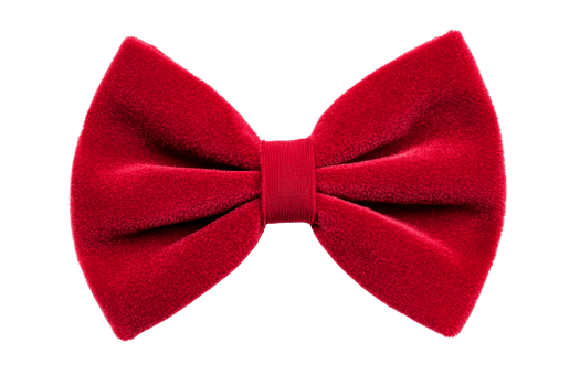 Velvet red bow tie for formal occasions and celebrations png