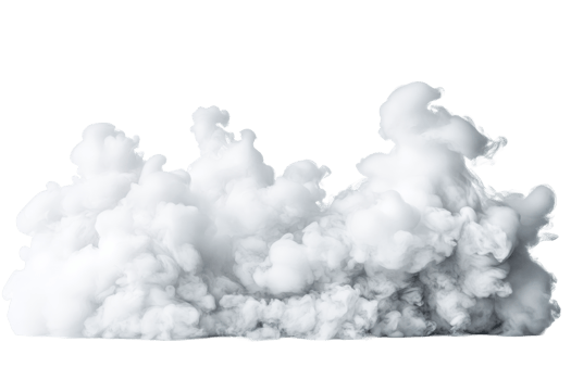 Cloud like vapor with a transparent background for creative designs png