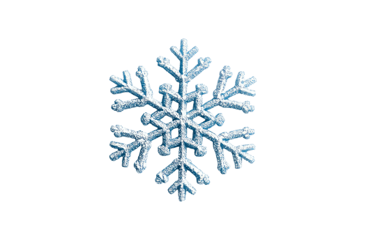 Snowflake design on transparent background for winter themes png
