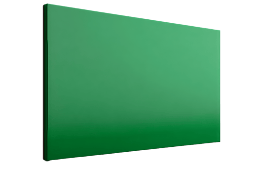 Green square panel surface with gradient shine, cut out transparent png
