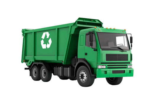 Green Recycling Truck Illustration, Recycle Symbol, Road Transport, cut out transparent png