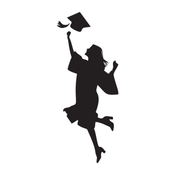 Graduation Certificate with Floral Decoration png