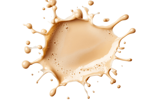 Coffee splash, beverage explosion, liquid motion, cappuccino texture, cut out transparent png