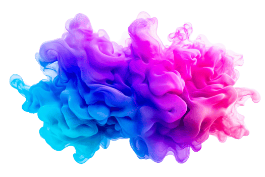 Colorful swirling abstract pattern in bright hues png