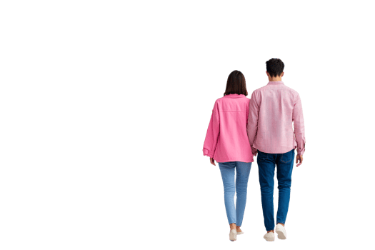 Couple walking hand in hand png